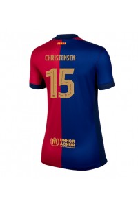 Fotbalové Dres Barcelona Andreas Christensen #15 Dámské Domácí Oblečení 2024-25 Krátký Rukáv